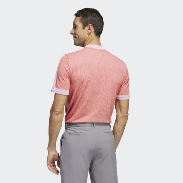 Polo De Golf Adidas Ultimate365 Tour Texturé Primeknit Rouge