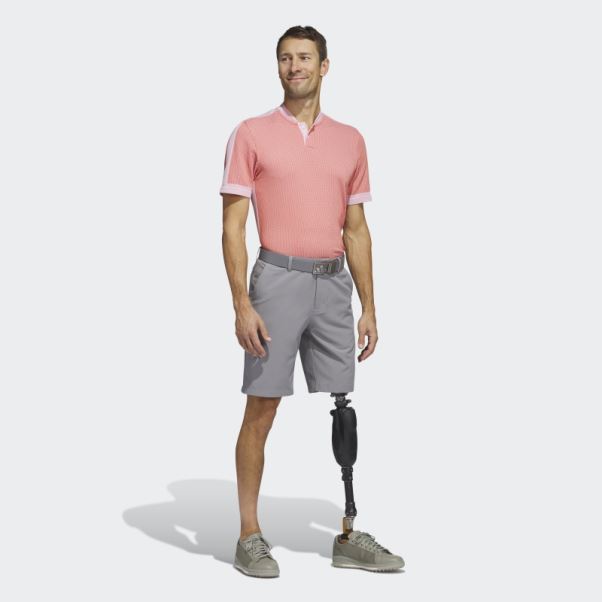 Polo De Golf Adidas Ultimate365 Tour Texturé Primeknit Rouge