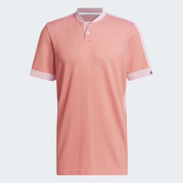 Polo De Golf Adidas Ultimate365 Tour Texturé Primeknit Rouge