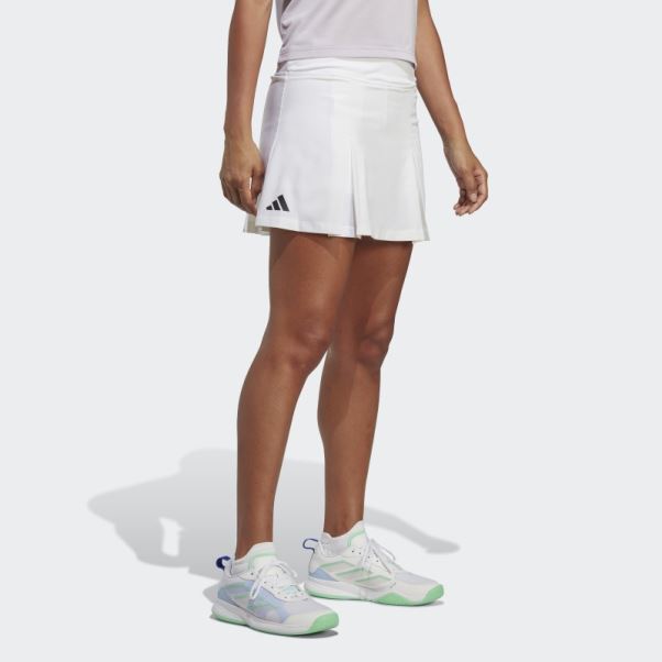 Club Tennis Jupe Plissée Adidas Blanc Mode