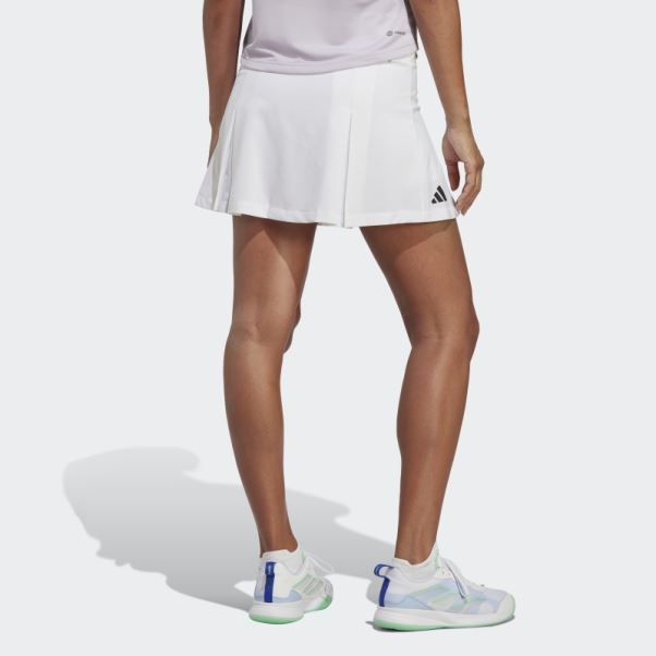 Jupe Plissée Club Tennis Adidas Blanc