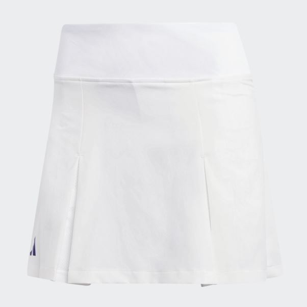 Jupe Plissée Club Tennis Adidas Blanc