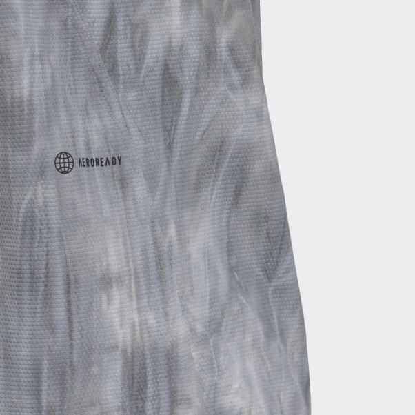 T-shirt à Teinture Par Pulvérisation Adidas D'entraînement Argenté