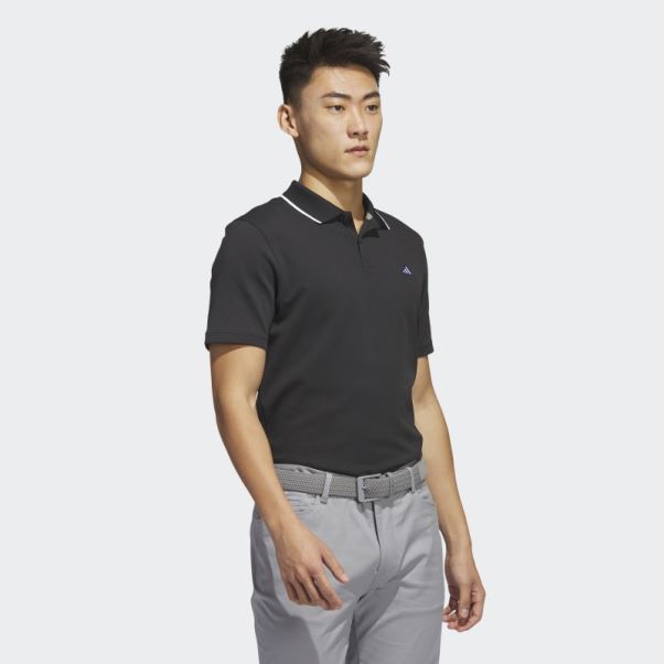 Polo De Golf Adidas Go-to Piqué Noir