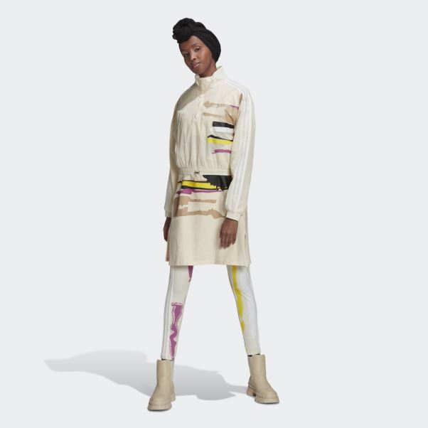 Robe Tee Adidas Thebe Magugu Teinte Ecru