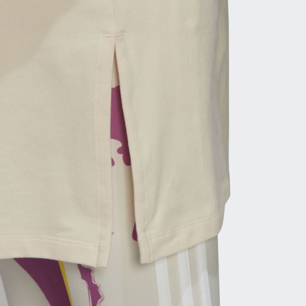 Robe Tee Adidas Thebe Magugu Teinte Ecru