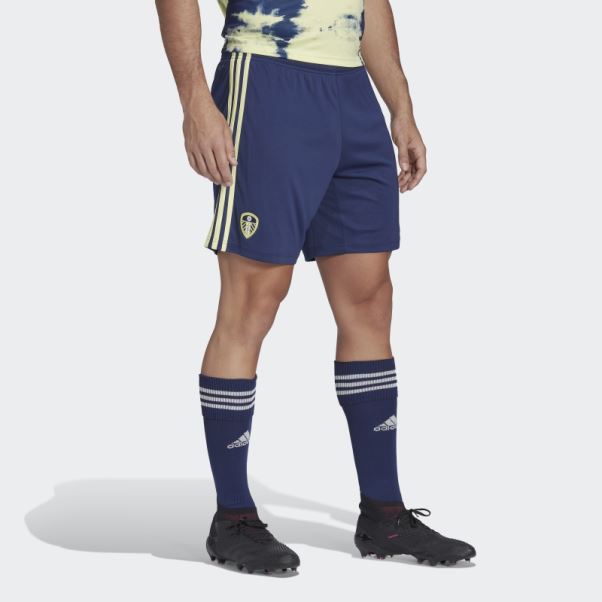 Short Adidas Leeds United Fc 22/23 Extérieur Bleu Foncé