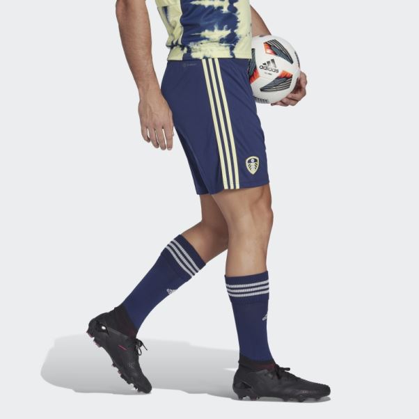 Short Adidas Leeds United Fc 22/23 Extérieur Bleu Foncé
