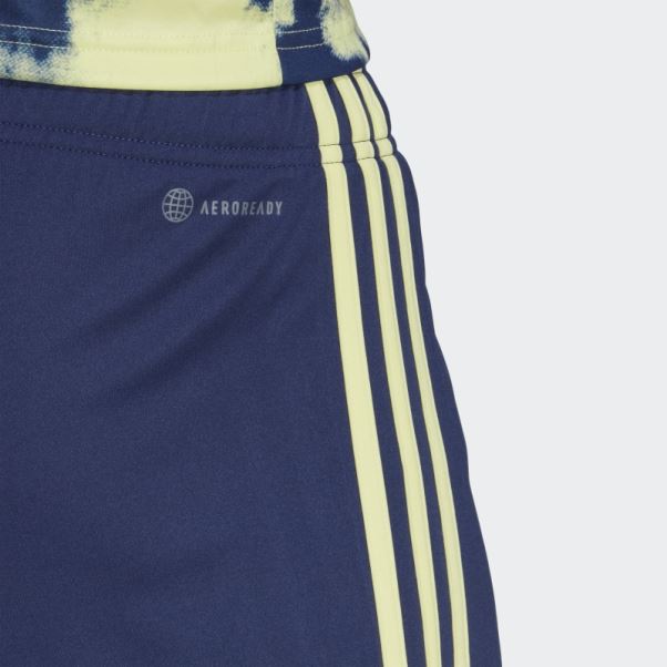 Short Adidas Leeds United Fc 22/23 Extérieur Bleu Foncé
