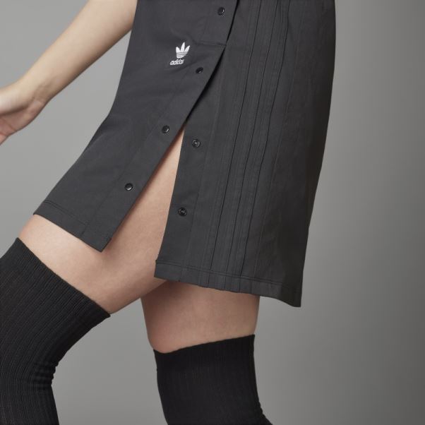 Jupe à Boutons-pression Toujours Originale Adidas Noir