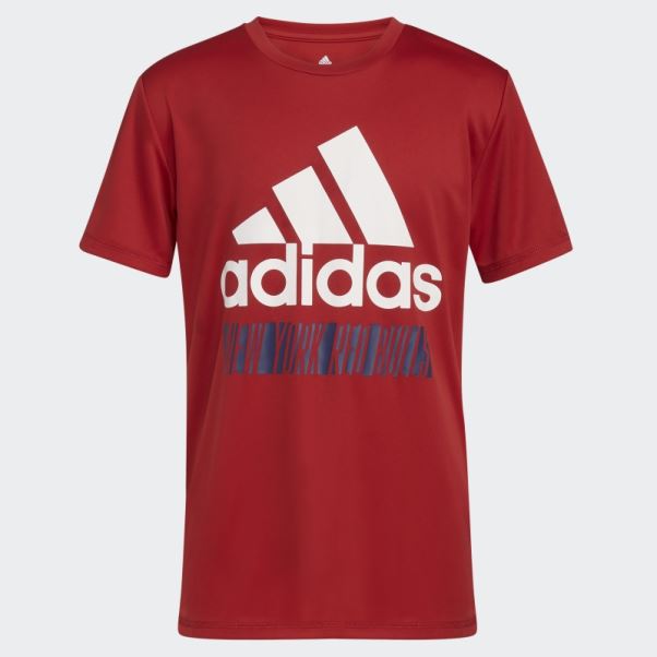 Tee Shirt New York Red Bulls Adidas Rouge