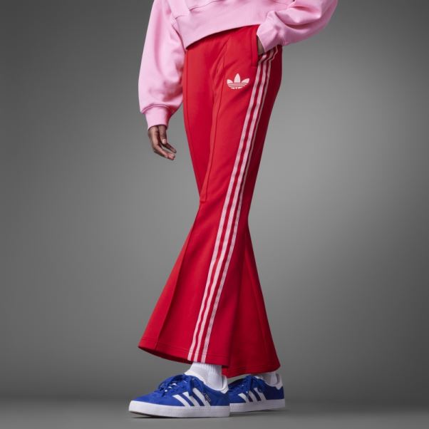 Pantalon De Survêtement évasé Adidas Adicolor Heritage Now écarlate