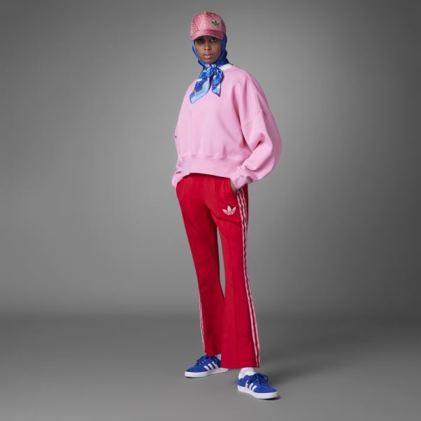 Pantalon De Survêtement évasé Adidas Adicolor Heritage Now écarlate