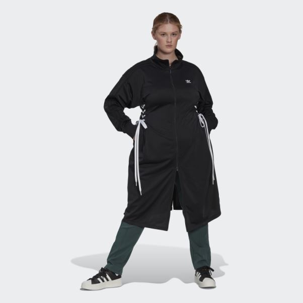 Adidas Veste De Survêtement Noire à Lacets Always Original (grande Taille)