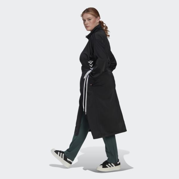 Adidas Veste De Survêtement Noire à Lacets Always Original (grande Taille)