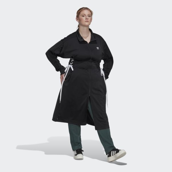 Adidas Veste De Survêtement Noire à Lacets Always Original (grande Taille)