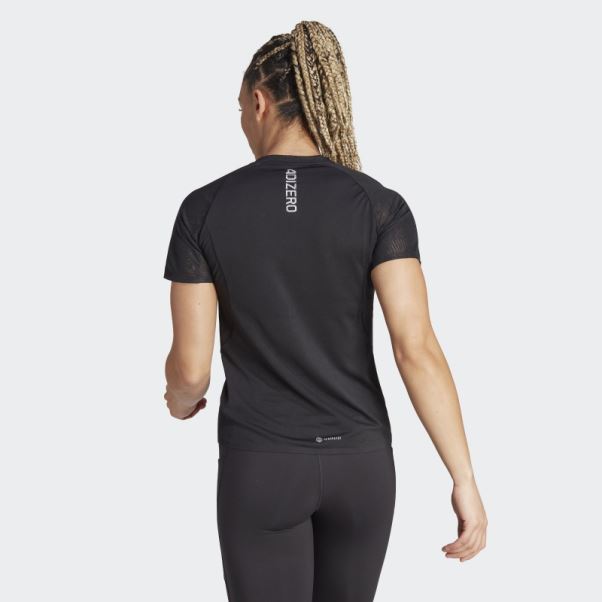 T-shirt De Course Adidas Adizero Noir
