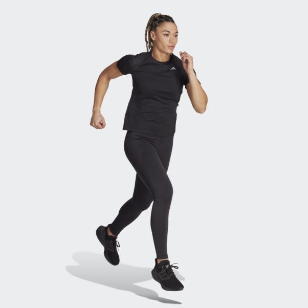 T-shirt De Course Adidas Adizero Noir