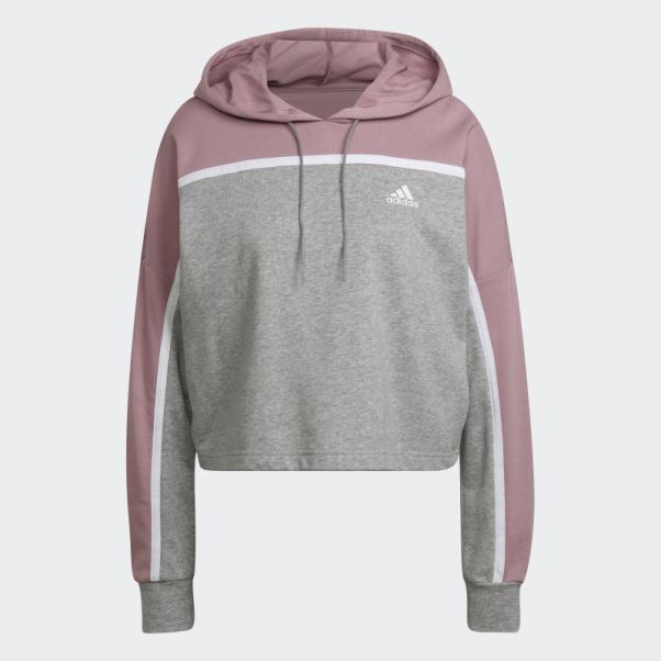 Survetement Adidas Sportswear Subtil Block Gris Moyen Mode