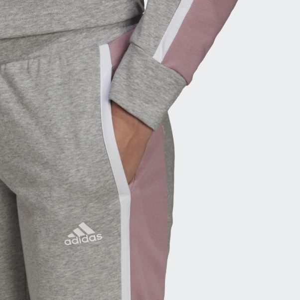 Survetement Adidas Sportswear Subtil Block Gris Moyen Mode