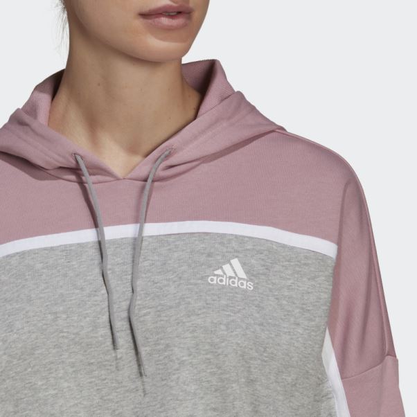 Survetement Adidas Sportswear Subtil Block Gris Moyen Mode