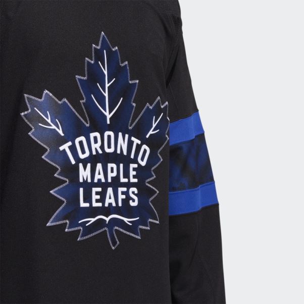Maillot Toronto Maple Leafs X Draw House Alternate Réversible Adidas Authentique Noir