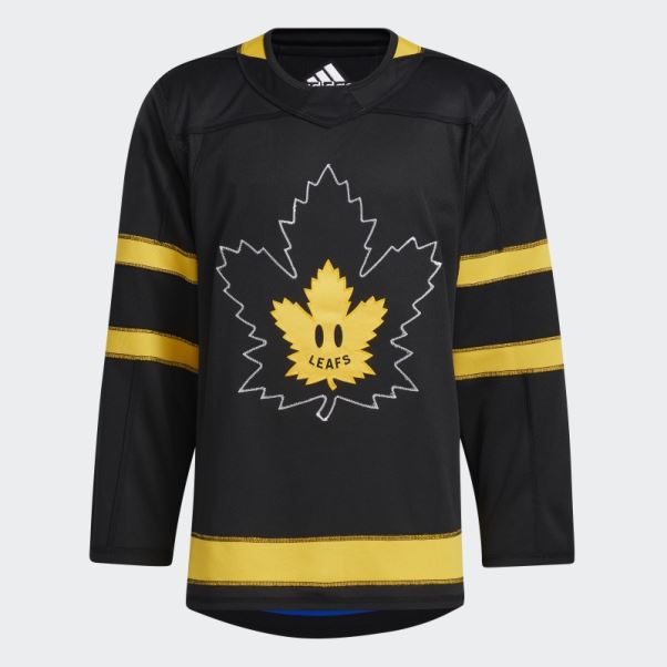 Maillot Toronto Maple Leafs X Draw House Alternate Réversible Adidas Authentique Noir