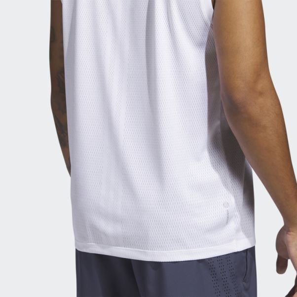 Débardeur D'entraînement Adidas Hiit Engineering Blanc
