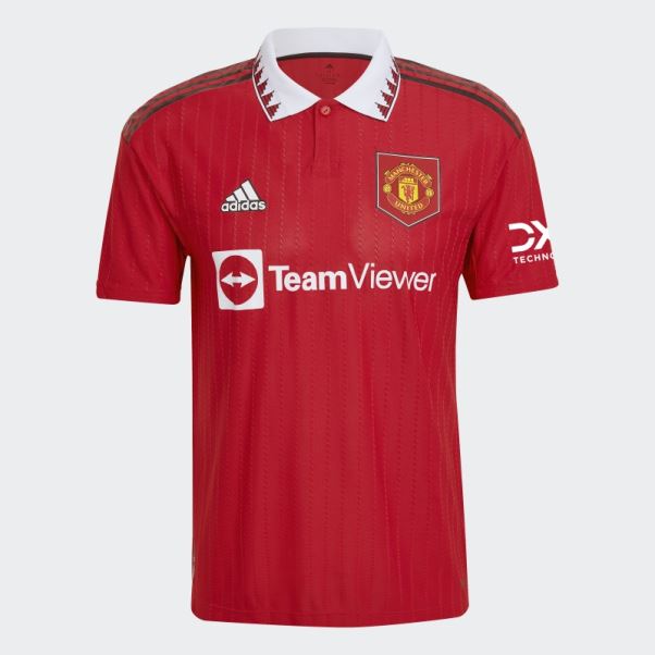Maillot Domicile Authentique Manchester United 22/23 Real Rouge Adidas