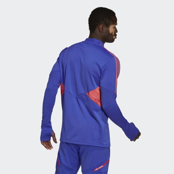 Adidas Condivo 22 Prédateur Haut De Survêtement Hi-res Bleu