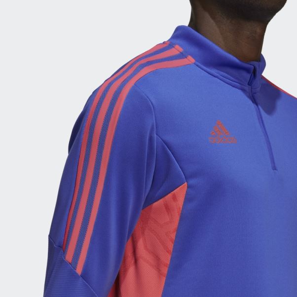Adidas Condivo 22 Prédateur Haut De Survêtement Hi-res Bleu
