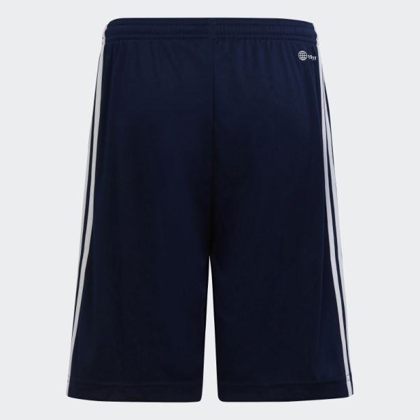 Adidas Train Essentials Aeroready 3-stripes Short Regular-fit Bleu Foncé