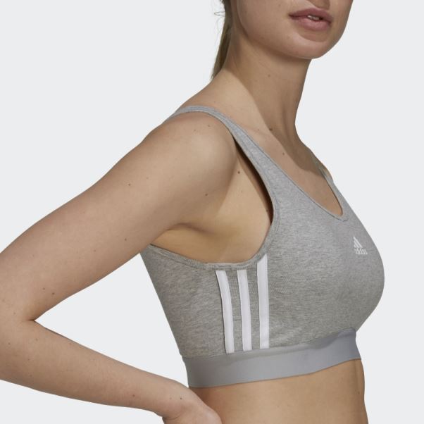 Adidas Essentials 3-stripes Crop Top Blanc Mode