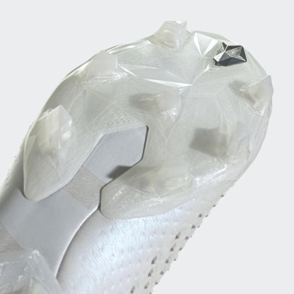 Adidas Predator Precision.1 Bottes Basses Pour Sol Ferme Blanc Fashion