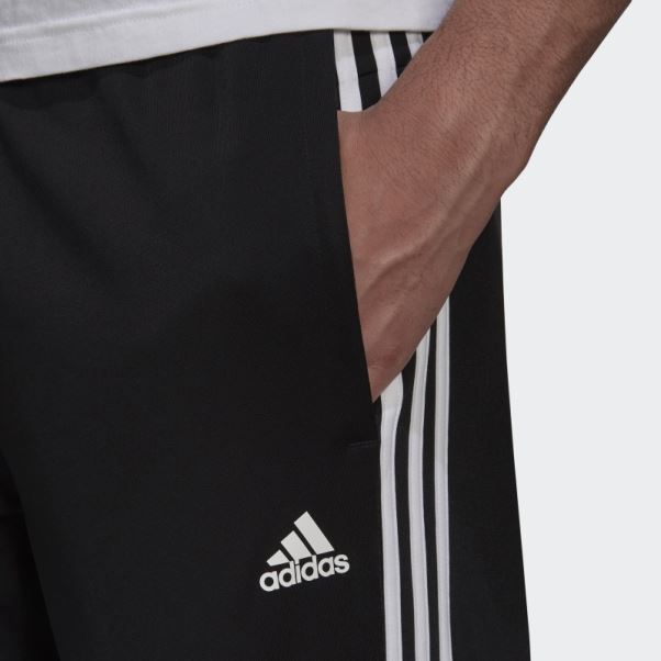 Pantalon De Survêtement Adidas Primegreen Essentials Warm-up Ourlet Ouvert 3 Bandes Blanc
