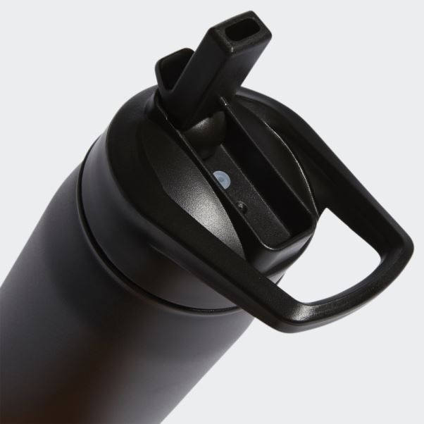 Paille En Acier Bouteille En Métal 600 Ml Adidas Noir