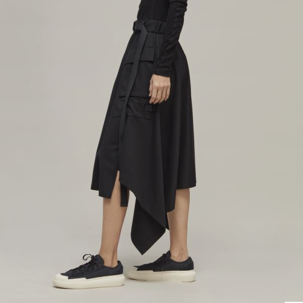 Adidas Y-3 Jupe En Laine Raffinée