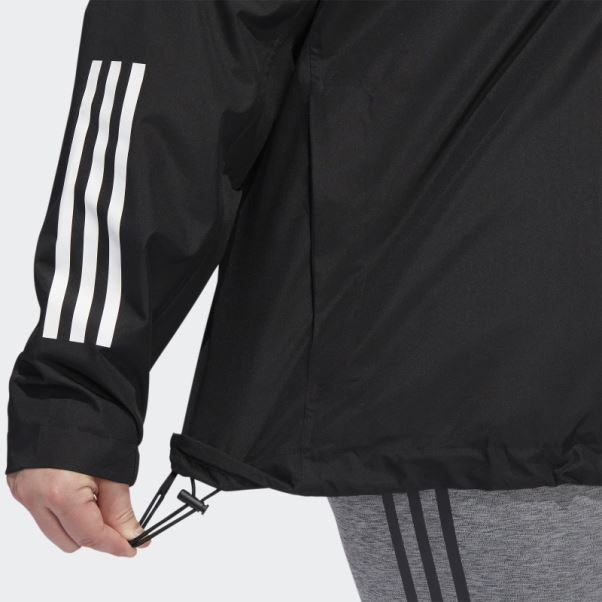 Veste Adidas Bsc 3-stripes Rain.rdy (grande Taille) Noir