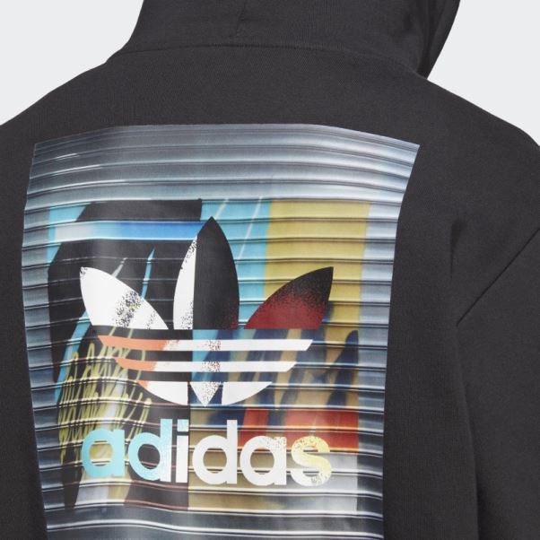 Adidas Sweat à Capuche Graphique Off The Grid Noir