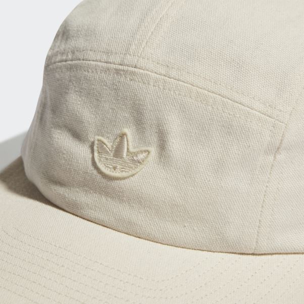 Casquette Adicolor Blanche à Cinq Panneaux Adidas