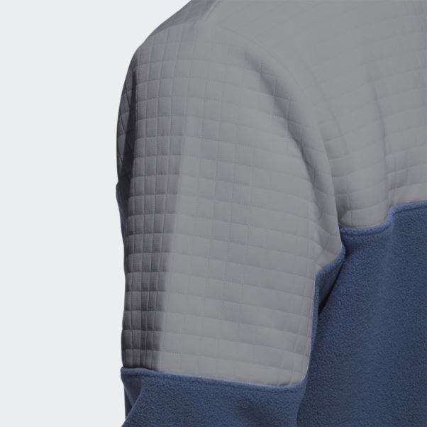 Pull Dwr Colorblock 1/4-zip Adidas Gris