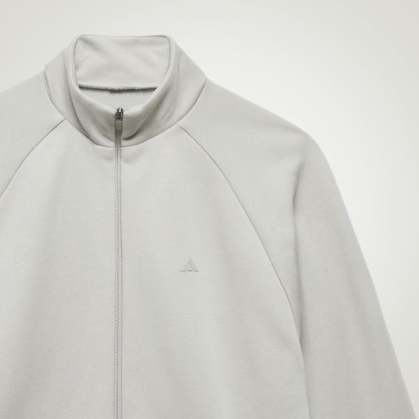 Adidas Veste De Survêtement De Basket-ball Gris Métal Chaud