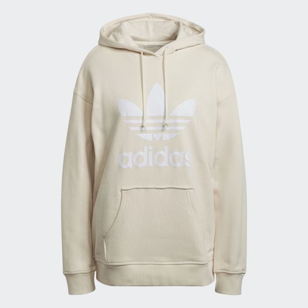 Adidas Sweat à Capuche Adicolor Trèfle Blanc