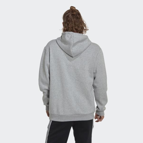 Sweat à Capuche En Molleton Imprimé Camouflage Essentials Gris Moyen Adidas