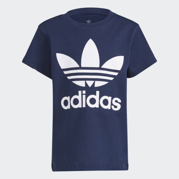 Tee Shirt Trèfle Bleu Marine Adidas