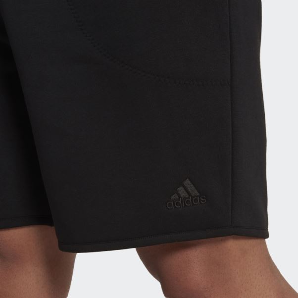 Short Studio Lounge Polaire Noir Adidas