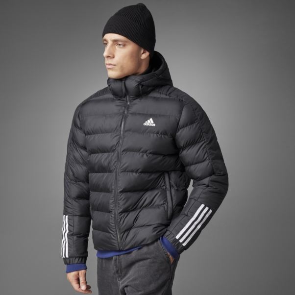 Veste à Capuche Mi-épaisse Itavic 3-stripes Adidas Noir