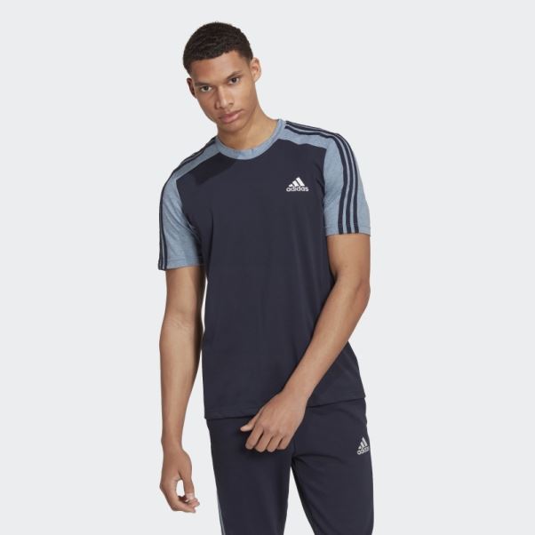 T-shirt Essentials Chiné Encre Adidas