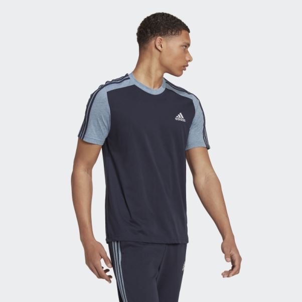 T-shirt Essentials Chiné Encre Adidas
