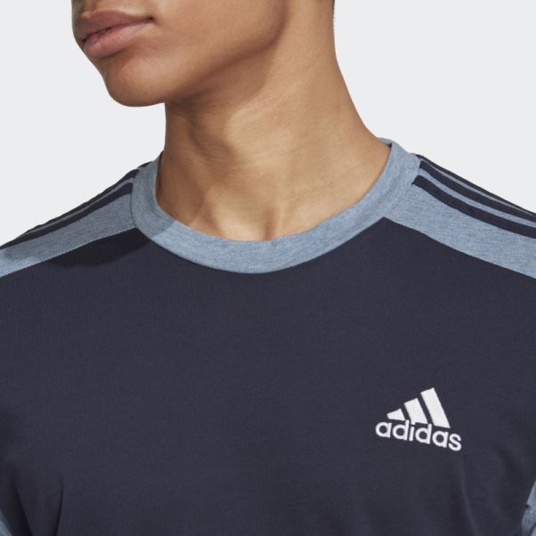 T-shirt Essentials Chiné Encre Adidas